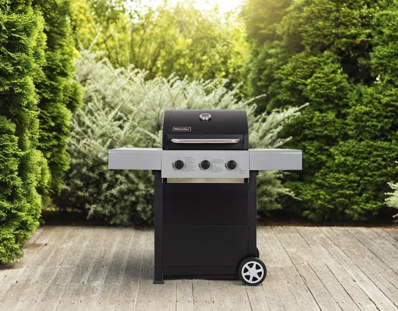 Grill gazowy ogrodowy żeliwny ruszt 3 palniki 7,2kW solidny BlackFlame - obrazek 12