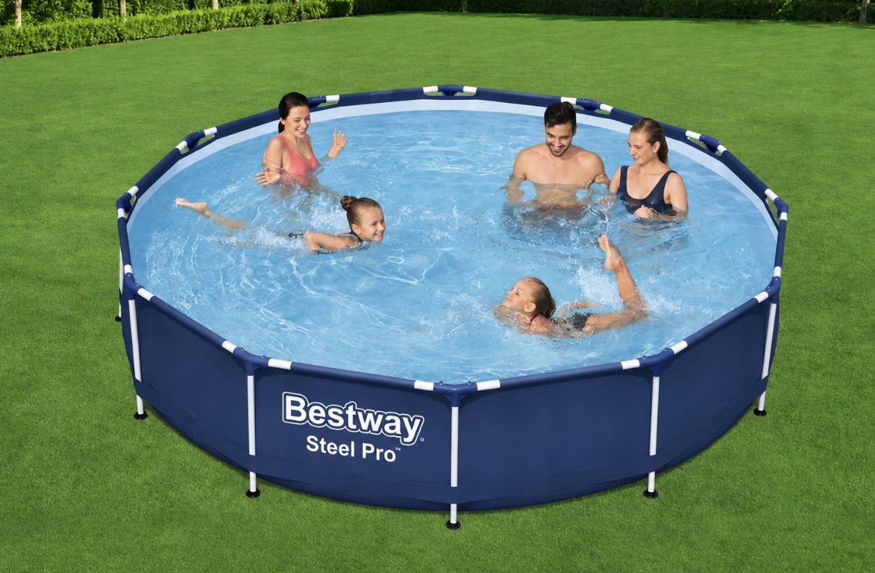 Basen Bestway 366x76 366 x 76 Steel Pro 56679 + Akcesoria Okrągły - obrazek 3