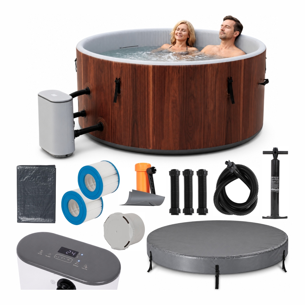 Dmuchane SPA basen ogrodowy ogrzewanie hydromasaż 4 os. Korsyka 152 cm