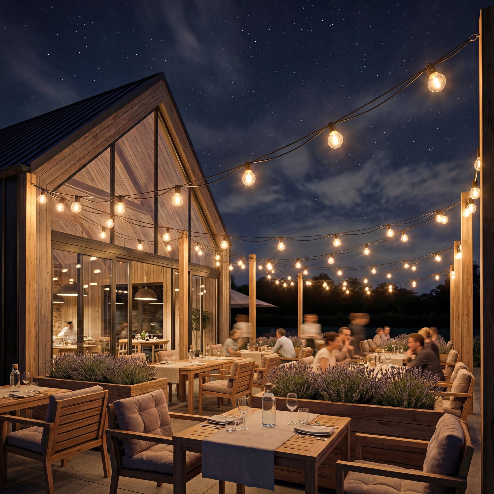 Girlanda Ogrodowa Świetlna 15M 25X Żarówka LED 1W Łańcuch + gratis 2X E12 - obrazek 8